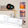 thumbnail image 6 of 1Pc/6Pcs Clear Acrylic Vinyl Record Shelf Wall Mount Sleek Music Album Display Floating Shelves Record Holder-6pcs,Transparent, 6 of 8
