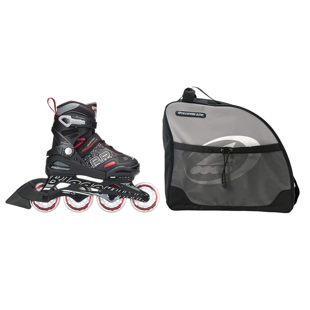 Rollerblade Inline Skate, Size 58 & Skate Bag w/ Double Zippers