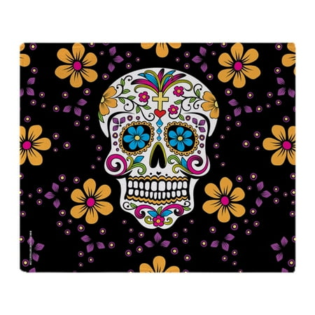 cafepress dead sugar skull halloween soft fleece throw blanket 50x60