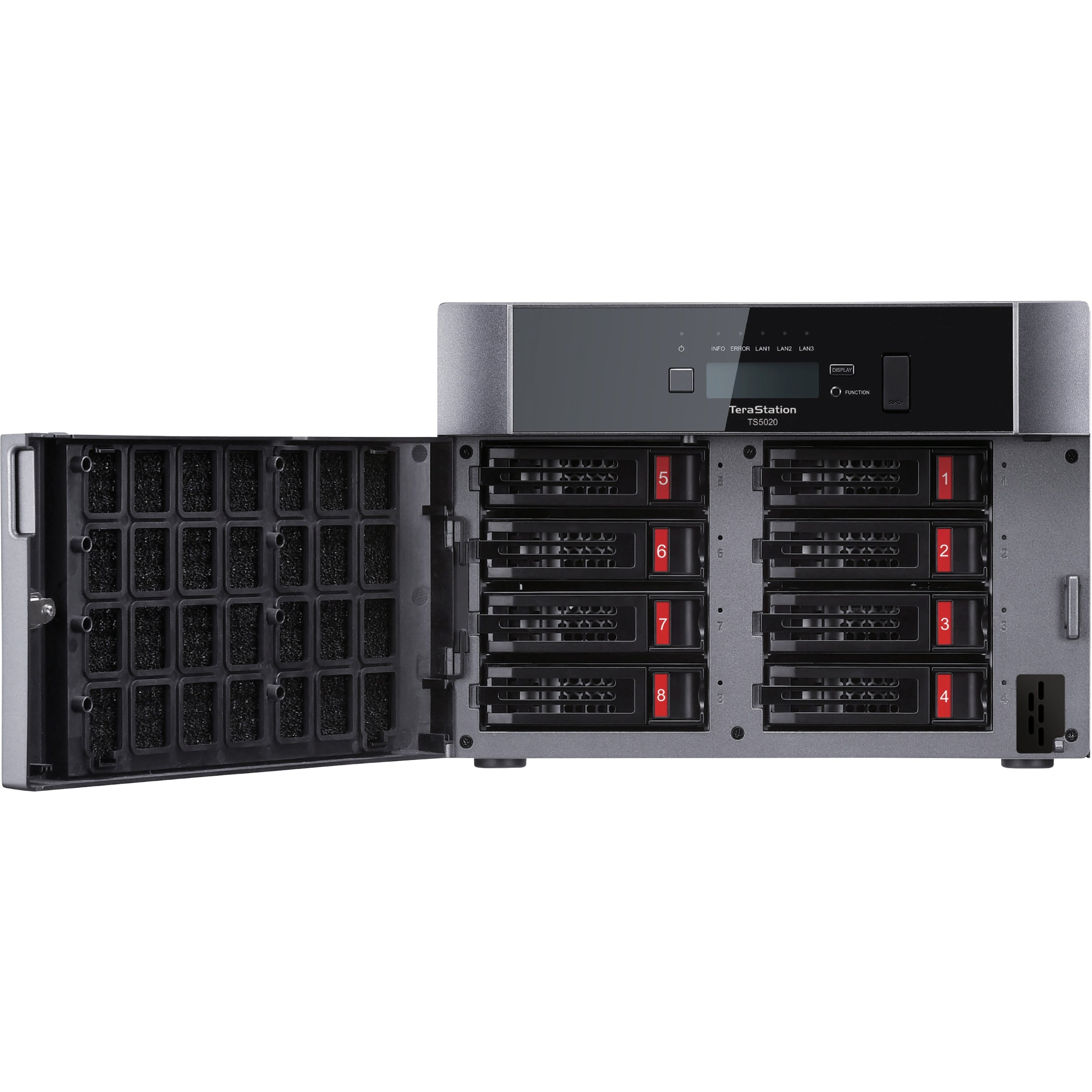 BUFFALO TeraStation 5820DN 8-Bay Secure Business Desktop NAS 160TB (8x20TB) w/ Hard Drives Included - Alpine Quad-core (4 Core) 2 GHz - 8 x HDD Supported - 8 x HDD Installed - 160 TB Installed HDD ...