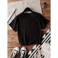 thumbnail image 2 of 【New Arrival】Minimalist Freedom Letter Graphic T-Shirt, Cotton Crew Neck Short Sleeve Tee, Simple Slogan Daily Casual Streetwear Inspirational Top, 2 of 4