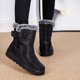thumbnail image 2 of Botas Punta Redonda Zapatos Planos para Señoras Impermeables Antideslizantes Viajes Al Aire Libre, 2 of 9