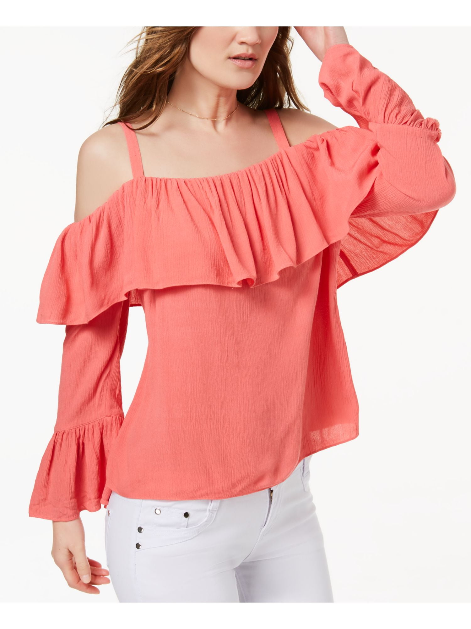 ruffle cuff top
