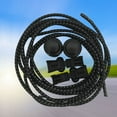 thumbnail image 6 of Elastic Reflective shoelaces for Shoes Make Life Easier Perfect for Running Hiking 1 Pair Black, 6 of 8