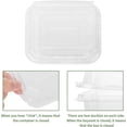 thumbnail image 5 of Disposable Transparent Plastic Packaging Box (100 Count) with Cover, Disposable Plastic to Go Boxes fruit and vegetable box,Used to Hold Fruits, Vegetables, Salad, 5 of 8