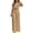 Khaki, variant on Dress Outfits for Women Plus Size Comfy Crew Neck Button Down Blouse Wide Leg Draped Pants Two Pieces Suits Set