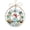 #3B, variant on Acrylic Sea Glass Christmas Tree Ornament 3.15in,Beach Themed Hanging Decor for Household Gift