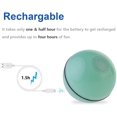 thumbnail image 4 of Jouet Interactif Intelligent pour Chat Balle Automatique Usb Rechargeable Jouet pour Chat Balle à Roulettes avec Lumière Led à 360 Degrés Balle Rotative (Vert), 4 of 5