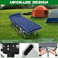 thumbnail image 3 of MOPHOTO Oversized 78"*32" XXL Portable Folding Bed for Adults, Heavy Duty Outdoor Camping Cot with with Mattress, Rollaway Guest Bed Sleeping Cot with Carry Bag, Support 900 bls, 3 of 7