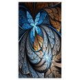 thumbnail image 2 of Blue Brown Fractal Flower Pattern - Floral Art Canvas Print, 2 of 3