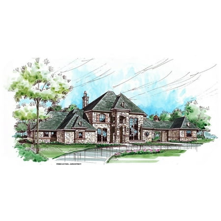 015-1096: Luxury Traditional 5 Bed 7 Bath Luxury Home Plan 5462 Sq Ft: Full Blueprints with License to Build by Home Plan Marketplace - Lesuto