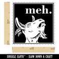 thumbnail image 2 of Meh Goat Self-Inking Rubber Stamp Ink Stamper - Yellow Ink - Small 1 Inch, 2 of 7