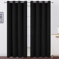 thumbnail image 1 of Cortinas opacas LEMOMO, color negro, 132 x 213 cm, 2 paneles, poliéster, 1 of 9