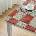 thumbnail image 5 of HAOXIT   Rectangle Tablecloth, Vinyl Tablecloth with Flannel Backing Waterproof Table Cloth, Spill Proof Picnic Table Cover for Outdoor/Indoor/Camping/Dining(Red Plaid) 36*36, 5 of 8