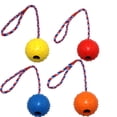 thumbnail image 1 of Juguete para mascotas con forma de pelota y nudo de cuerda, divertido, educativo, resistente a las mordeduras, juguete interactivo para limpiar molares de perros, 1 of 5