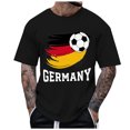 thumbnail image 2 of Wyzesi T-Shirts Rouges Débardeur Homme Manches Courtes T-Shirt Décontracté Imprimés Dessin Animé Sport Plage Vacances Imprimé Hauts T-Shirts Blancs pour Hommes Manches Courtes avec Poche, 2 of 3