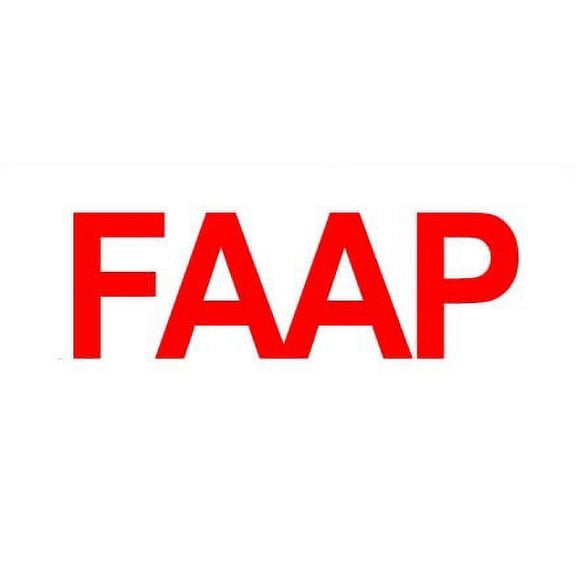 Fire Alarm Annunciator Panel Sign - FAAP Sign (White Aluminium,2 X 7.75, Double Sided Tape)