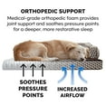 thumbnail image 3 of FurHaven Pet Products Plush & Decor Orthopedic Comfy Couch Pet Bed for Dogs & Cats - Diamond Brown, Medium, 3 of 13