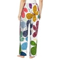thumbnail image 3 of Bingfone Pajamas For Women,Colorful Butterflies Pajama Pants With Pockets-Small, 3 of 9