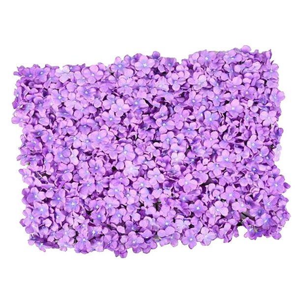 Jumpingount Silk Hydrangea Flowers Wall Panel DIY Party Wedding Decor Background Ropa, zapatos y accesorios Miscelánea Púrpura
