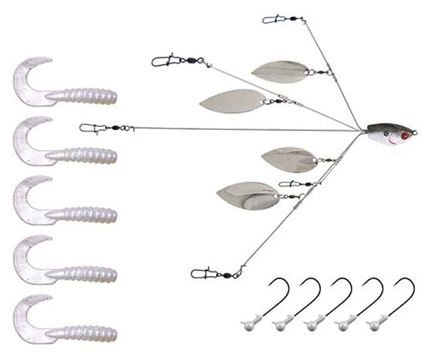 YUM Yumbrella Ultralight Flash Mob 5 Wire Fishing Spinnerbait Tennessee ...