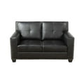thumbnail image 4 of Golden Furniture 3 PCS Faux Leather Sofa Couch Set, Black Living Room Set with Sofa, Loveseat and Chair, 4 of 9