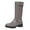 Grey, variant on UngA Womens Boots Low Heel Riding Boots With Side Zipper Dressy Shoes Mid-Calf Boots for Women Grey,Size 6.5