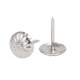 thumbnail image 2 of Unique Bargains Furniture Metal Domed Head Upholstery Tack Nail Silver Tone 7/16' Dia 50pcs, 2 of 5