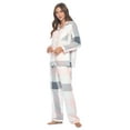 thumbnail image 2 of Casual Nights Women's Flannel Long Sleeve PJ's Button Down Sleepwear Pajama Set, 2 of 5