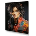 thumbnail image 2 of Designart "Jackson In Pop Art Portrait" Pop Art Canvas Art Print, 2 of 7