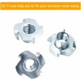 thumbnail image 4 of 20 piezas patas de gato para muebles, patas ajustables para muebles M8 x 40mm, tornillos de ajuste para patas de muebles, silla, mesa, 4 of 5