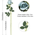 thumbnail image 5 of SYWAN 5/10 Pack Artificial Roses Flowers Silk Realistic Blossom Roses Bridal Wedding Bouquet Long Stem for Home Wedding Decoration Party, 5 of 8