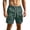 Army Green, variant on WIZUTIZ Men's Casual Shorts Solid Color Drawstring Button Elastic Waist Pocket Sports Bottoms Polyester Stretch Breathable for Running Hiking Daily Summer Wear Mens Fashion