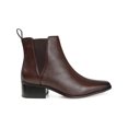 thumbnail image 2 of Journee Collection Womens Brooklee Leather Square Toe Booties, 2 of 5