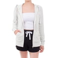 thumbnail image 3 of Made by Olivia Women's French Terry Full Zip-Up Hoodie Long Sleeve Hooded Sweatshirt Pockets, 3 of 5