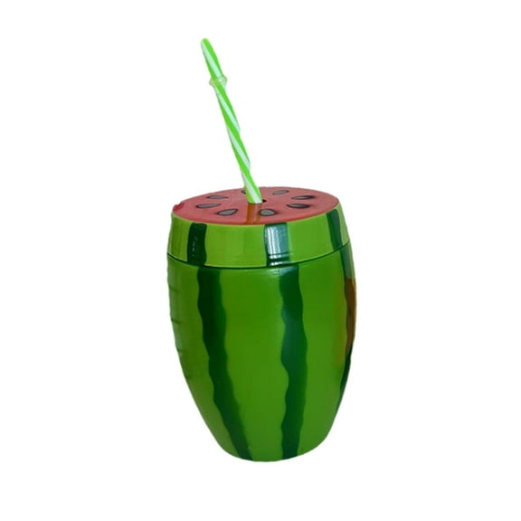 Happini Watermelon Cup With Straw Fruit Cups With Lid For Party Summer Cups For Kids Bulk Watermelon Birthday Decorations Reusable Bottles With Lids And Tumbler Set Teal Coffee Cup Drinking Cups for