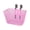 Color:Pink, variant on Childrens Bicycles Basket Bicycles Front Handlebar Basket Waterproof Metal Tricycle Basket Cycling Accessories