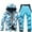 Sky Blue, variant on Valora Men's Suits Winter Casual Fashion Trend Snowboard Double Snowboard Warm Snowwear Suit for Men and Women versatile Sportswear for Cold Weather outdoor adventures Sky Blue S