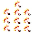 thumbnail image 1 of 10 Pcs Flotteur de Pêche Ovale Espace Ligne de Pêche Bouée, 1 of 8