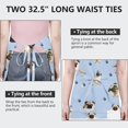 thumbnail image 6 of Pug and Footprints Apron-Garden Aprons for Women with Pockets-Cotton Linen Waterproof Kitchen Cooking Gardening Aprons Adjustable for Kitchen,Cooking,BBQ and Salon 33x27 Inch, 6 of 7