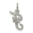 thumbnail image 2 of Auriga Fine Jewelry 925 Sterling Silver Script Letter F Initial Charm Pendant for Women (L - 16mm, W - 8 to 10mm), 2 of 6