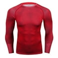 thumbnail image 2 of Jumpingount Body para hombre Punky, corsé ventilado y cómodo, medias de algodón de manga larga para correr, escalada, leotardo elástico Camisetas Rojo, rojo> XXL XXL, 2 of 6