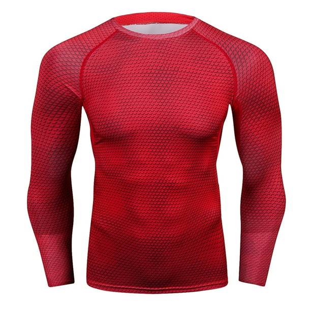 Guardurnaity Body Cómodo Respira libremente Corsé Algodón Absorbente Respetuoso con la piel Medias de manga larga Deporte al aire libre Elástico Whippy Camisetas Rojo, rojo> XL XL Guardurnaity AP013529-08