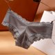 thumbnail image 4 of Gibobby conjunto de bragas Bragas de empalme de encaje transparente para mujer sexy Calidad transpirable hueca de algodón (Gris, XL), 4 of 5