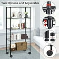 thumbnail image 5 of Dkelincs 5 Tier Storage Shelves Wire Shelving Unit Adjustable NSF Garage Metal Rack with Wheels for Bathroom Kitchen, 1100 lbs Weight Capacity, 5 of 7