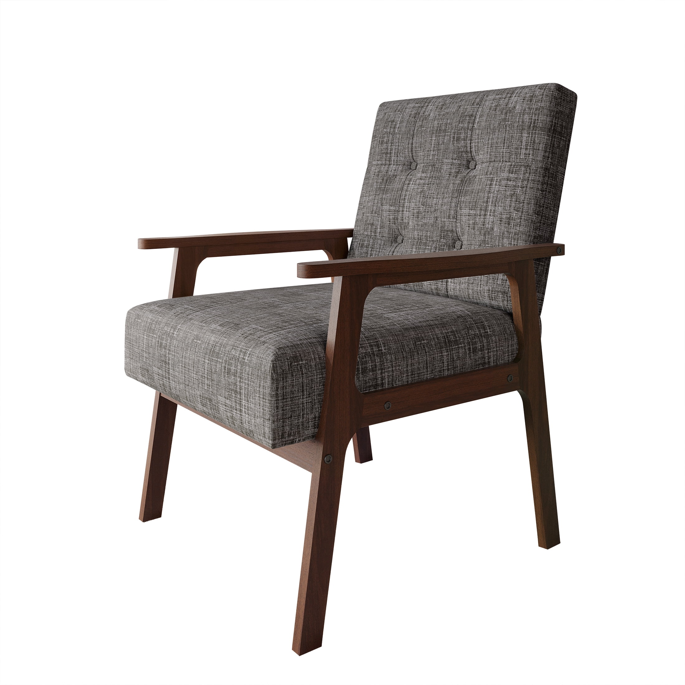 Castle Place Shabby Chic Accent Chair, Light Grey