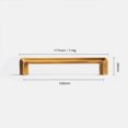 thumbnail image 2 of Goo-Ki Brushed Bronze Zinc Alloy Cabinet Handles - 6.3''( 160mm ) Hole Center Affordable Luxury Cabinet Pull Hardware for Bedroom, Kitchen, 10 Pack, 2 of 7