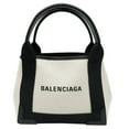 thumbnail image 2 of Pre-Owned Balenciaga Navy Cabas XS Women's Tote Bag 390346.9260 Canvas Grey (Good), 2 of 10