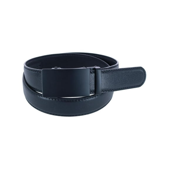 CTM Sleek Leather Adjustable Ratchet Belt (Men)