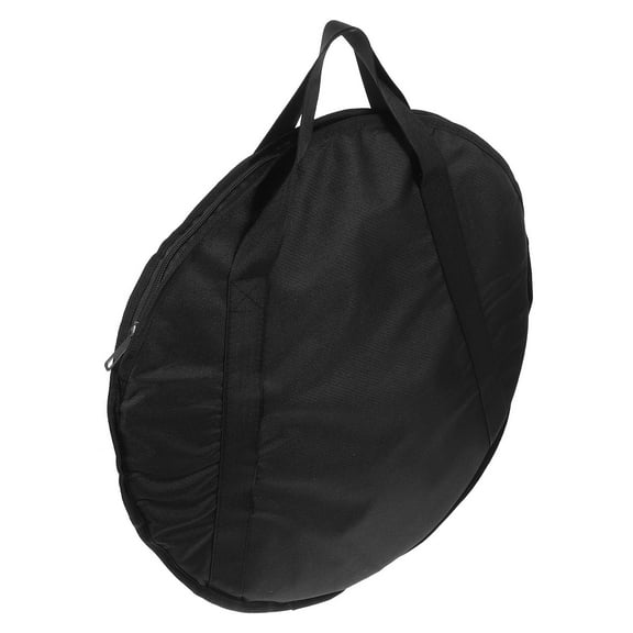 ELAYARD Black Oxford Cymbal Pouch Instrument Carrying Case for Secure Storage and Easy Transport